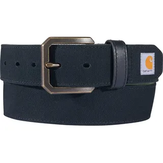 CARHARTT Gürtel Canvas Duck Leder Schwarz 86