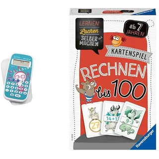 Genie BT11 Rechentrainer & Ravensburger 80660 - Lernen Lachen Selbermachen: Rechnen bis 100, Kinderspiel ab 7 Jahren, Lernspiel für 1-5 Spieler, Kartenspiel
