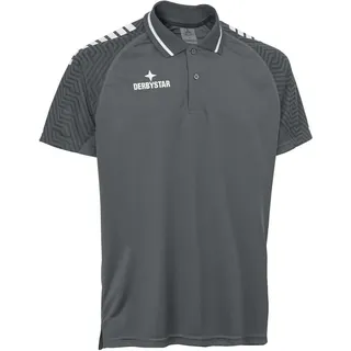 derbystar Primo Poloshirt V24 Polohemd, Grau Weiss, S