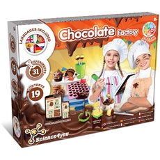 Science4you Schokoladenfabrik - Spiel für Kinder ab 8 Jahren mit Experimentierkasten, 31 Experimenten für Kinder die Schokolade lieben, Geschenke für Jungen und Mädchen 8+ jahre, Mittel