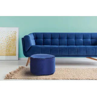 Kayoom »Pouf Taj Mahal 125, trendige samtige Oberfläche« 1 Stk. tlg. samtweich, farbig, modern, orientalisches Design