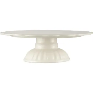 IB Laursen Tortenplatte, Kuchenständer auf Fuß MYNTE Butter Cream D. 29cm weiß