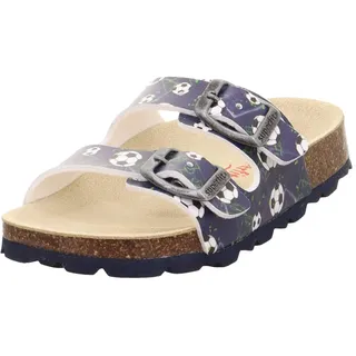 Fussbettpantoffel Blau/Mehrfarbig 30