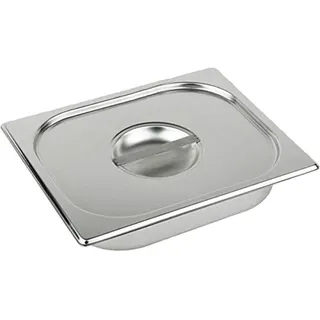 APS GN 1/3 Edelstahl Deckel, 32.5 x 17.6 cm, Silber