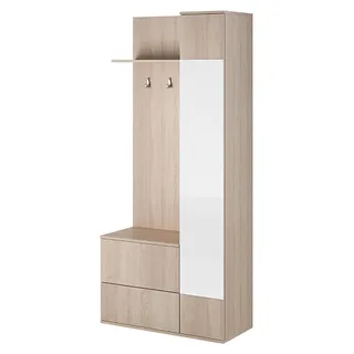 Garderobe Garderobenset Garderoben Schuhschrank Spiegel Paneel Flur Schrank Neu - Weiß