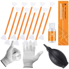 Minadax KF 10x Full Format Sensor Reinigung DOPPEL Swabs +Handschuhe +Blasebalg +20ml Reiniger