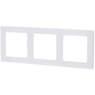 Wandschild mit 3 Schlüsseln, aus robustem Kunststoff, erhältlich im zweisprachigen deutsch-französischen Design, elegantes Weiß, ideal für mehrere Dekorationsstile.