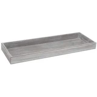Viscio Trading 172286 Tablett, Holz, Grau, 40 x 14 x 3 cm