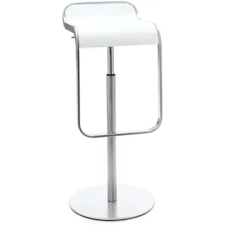 Barhocker Lem Lapalma weiß, Designer Shin, Tomoko Azumi, 37x63-75x42 cm