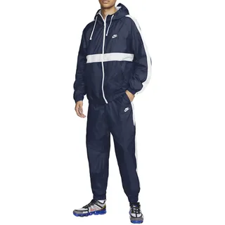 Nike Herren M NSW CE TRK SUIT HD WVN Tracksuit, Blau (Midnight navy/white), XS