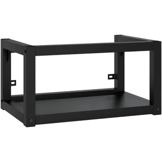 vidaXL Badezimmer Wand-Waschtischgestell Schwarz 59x38x31 cm Eisen - Schwarz