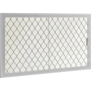 Globel Fenster-Kit 2 124 x 75 cm Silber-Metallic