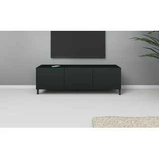 borchardt Möbel Sophia TV-Schrank 139 cm Schwarz Metall/Spanplatte