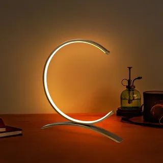 Opviq, Moon - 13331, Tischlampe, METALLKÖRPER, Gold, 35 x 4 x 34 cm - Gold
