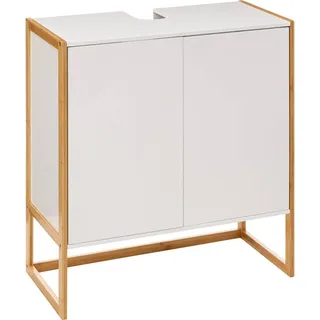 5 five simply smart - 2-türiger waschtischunterschrank "naturéo" weiß - Weiß