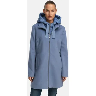 MANISA Wolljacke mit Kapuze mit herausnehmbarer Kapuze, blau