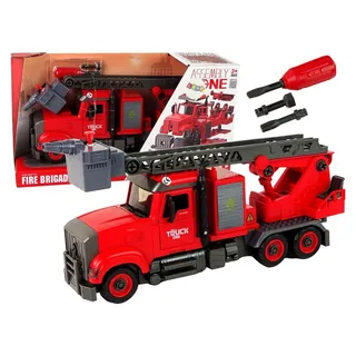 Feuerwehrauto Feuerwehr zum Abschrauben von Zubehör Rot