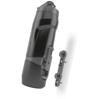 Fidlock TWIST bottle 800 Trinkflasche mit Halterung – 800 ml, grau/schwarz, BPA-frei, spülmaschinengeeignet