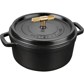 Staub Cocotte Buster + Punch Bräter 24 cm rund
