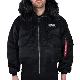 Alpha Industries Winterjacke 45/P Hooded Custom schwarz M (48/50)