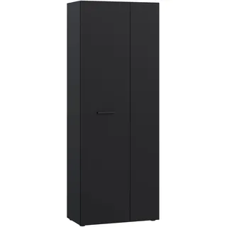 Forte NET306 Schuhschrank 68,7 x 36,5 x 181,1 schwarz