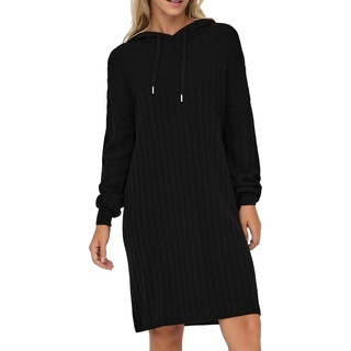 ONLY Damen Onltessa Carey L/S Hood Dress Knt, Schwarz, XXS