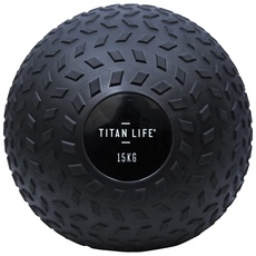 TITAN LIFE Unisex – Erwachsene PRO Slam Ball 15kg, Black, one Size