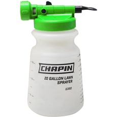 Chapin G390 Schlauchendsprüher für wasserlösliche Materialien, 7,8 l, 32 oz Tank, Fingerkontrolle und Rückflussverhinderung, zum Sprühen von Rasen, Unkraut, Insekten, Düngemitteln, durchscheinendes