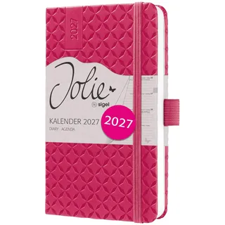 Sigel Wochenkalender Jolie A6 fuchsia rosa 2027