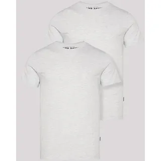 Camp David T-Shirt, im 2er Pack mit Rundhals, grau