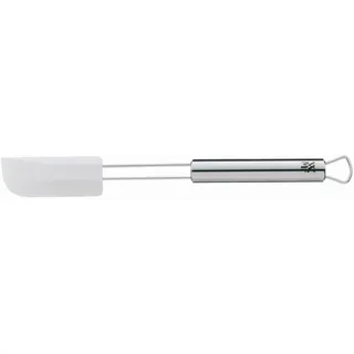 WMF Profi Plus Teigschaber 24 cm, Cromargan Edelstahl teilmattiert, Silikon, spülmaschinengeeignet, hitzebeständig bis 200°C, weiß