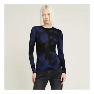 G-Star für Damen. D23871-C565-G271 Vintage Wash Top blau (XXL), Lässig, Baumwolle, Langarm