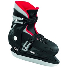 Roces Kinder Schlittschuhe MCK II H Größenverstellbar verstellbar, Black RED, 36-40