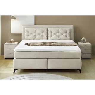 Jockenhöfer »Chalet, inklusive Kissen« Wende-Bonell-Federkern-Matratze (H2/H3), PU-Schaum Topper, beige