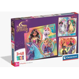 CLEMENTONI Unicorn Academy – 3x48st.