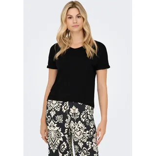 Jdy JDYSISSY S/S V-Neck Top Schwarz S