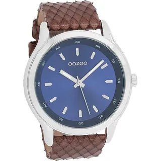 Oozoo Herren Armbanduhr braun Analog Timepieces Lederarmband D2UOC7432A - Braun