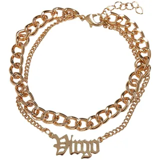 Urban Classics Zodiac Golden Anklet Virgo Frauen Fusskette goldfarben S-M