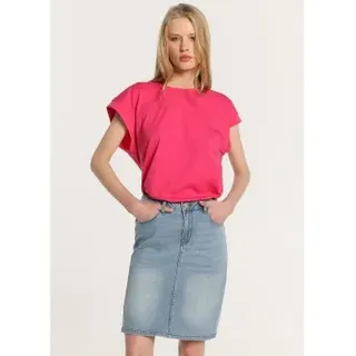 Lois Jeans für Damen. 410242611 Basic Denim Handtuchrock blau (26), Lässig, Baumwolle