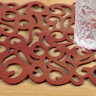 Filz Tischdecke Tischläufer Tischdecke Tischläufer Rechteckig Tischband für Esstisch Buffet Party Hochzeiten(Leichter Kaffee)
