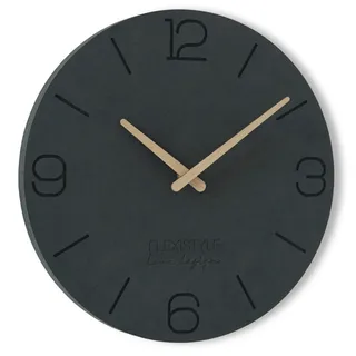 Flexistyle Wanduhr Modern 30 cm schwarz