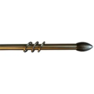 Kippen 1308oa Gardinenstange ausziehbar, Messing satiniert, 120 – 200 cm
