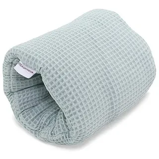 HOBEA-Germany Ministillkissen Arm-Stillkissen kleines Stillkissen für unterwegs Stillmuff Reisestillkissen in verschiedenen Designs, Modell: Waffelmuster graublau