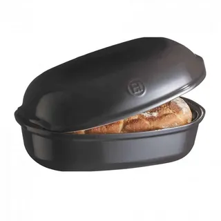 Emile Henry EH799501 Brot, Handarbeit, Keramik, Kohleschwarz, 5 Liter