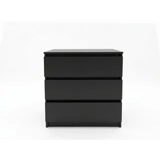 home collective Sideboard 70 x 77 x 40 cm Schwarz
