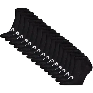 Sneakersocken HEAD "Socken HEAD ELEMENTS ALL SPORTS SNEAKER 15P ECOM 001 15er Pack", Damen, Gr. 43-46, schwarz, Obermaterial: 73% Baumwolle CO. 23% Polyester PES. 2% Polyamid PA. 2% Elasthan EL., Socken Sneakersocken