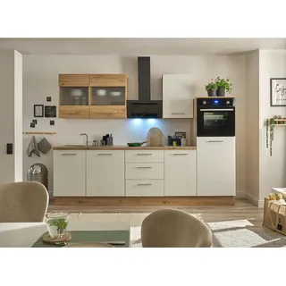 BASIC by Balculina Küchenzeile Capri 280 cm weiß