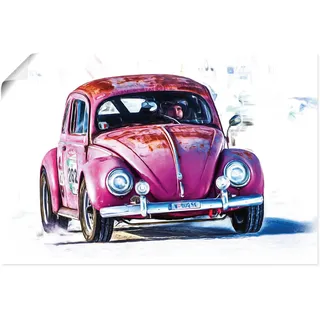 Artland Poster »Kleiner Flitzer« Auto 1 Stk. tlg. ohne Rahmen, lila