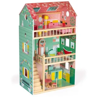 Janod Holzpuppenhaus Happy Day mehrfarbig J06580