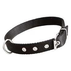 Dingo 12333 Hundehüttenhalsband, 70 cm, Stoff, handgefertigt, Schwarz